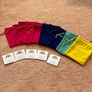 Kurt Geiger (11) pieces Vibrant  Drawstring Bags Set